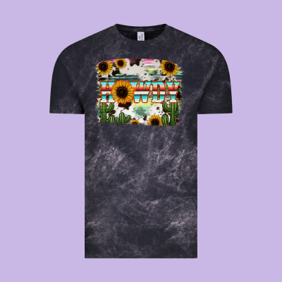 Howdy Serape And Sunflower Vintage Tee Designed By Ranaportraitstore