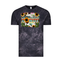 Cloud Black Howdy Serape And Sunflower Vintage Tee - RanaPortraitStore