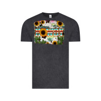 Vintage Black Howdy Serape And Sunflower Vintage Tee - RanaPortraitStore