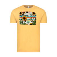 Vintage Mustard Howdy Serape And Sunflower Vintage Tee - RanaPortraitStore