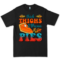 Black Thick Thighs&Pecan Pies Premium Tee - FaDigitalArtStudio