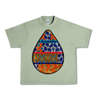 Oil Green african fabric pattern teardrop earrings 4 Urban Heavy Tee - BundleAndBundleShop
