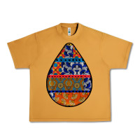 Peanut Butter african fabric pattern teardrop earrings 4 Urban Heavy Tee - BundleAndBundleShop