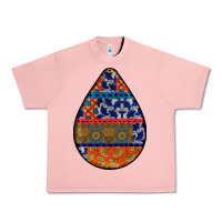 Salmon african fabric pattern teardrop earrings 4 Urban Heavy Tee - BundleAndBundleShop