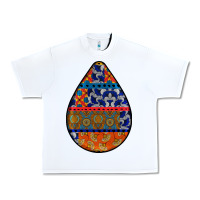 White african fabric pattern teardrop earrings 4 Urban Heavy Tee - BundleAndBundleShop