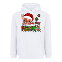 White merry pawmas christmas chihuahua Heavyweight Hoodie - Jasminsmagicworld