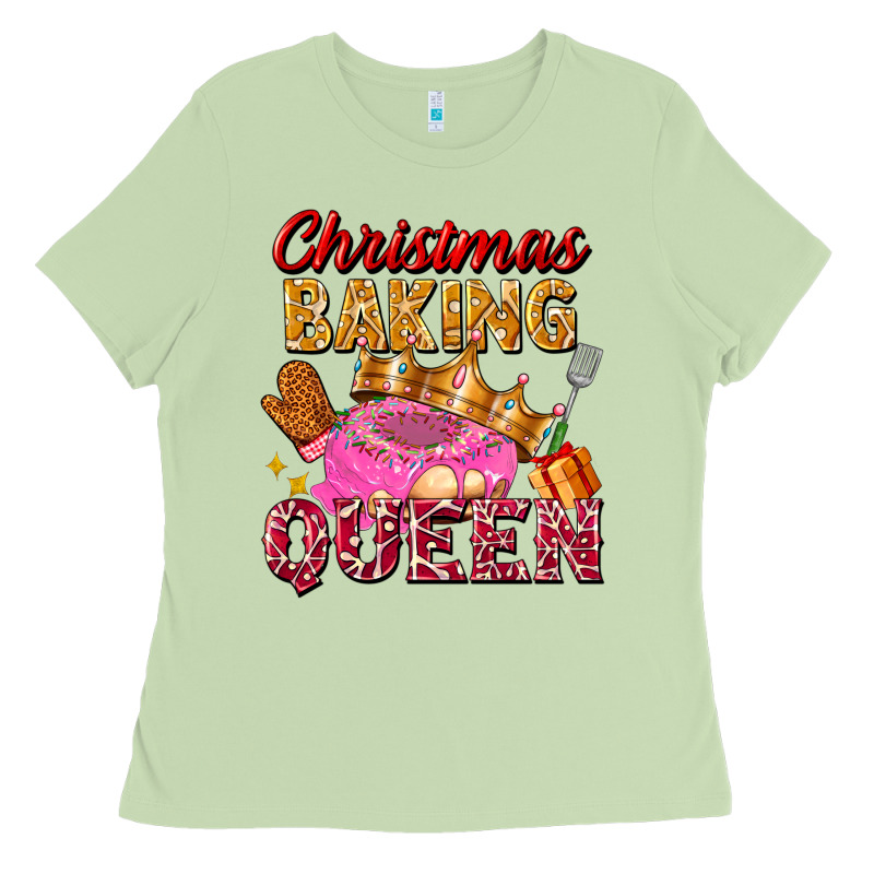 Christmas Baking Queen Ladies Tee by FaDigitalArtStudio | Teevron