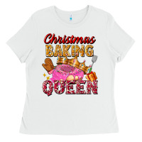 White christmas baking queen Ladies Tee - FaDigitalArtStudio