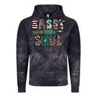 Cloud Black sassy little soul Vintage Hoodie - CowhideDigitalArt