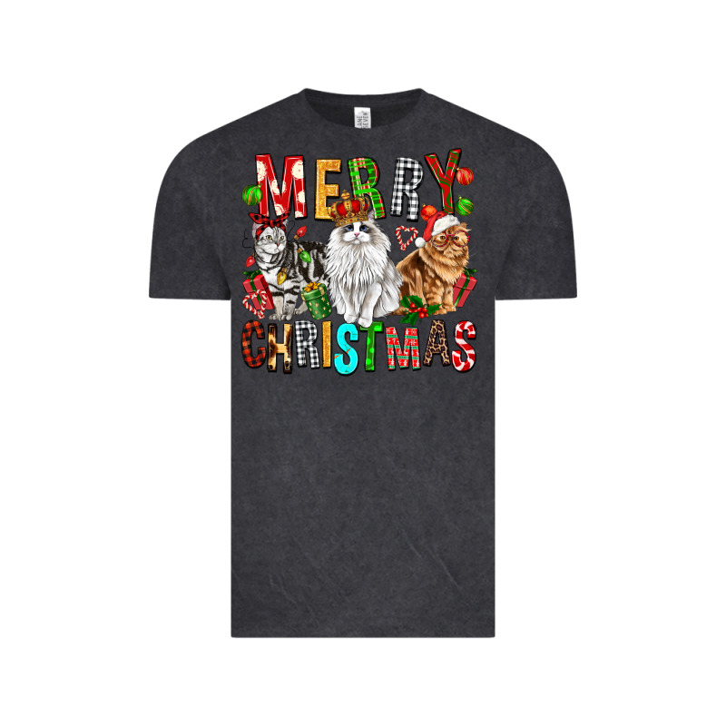 Merry Christmas Cats Vintage Tee by FaDigitalArtStudio | Teevron