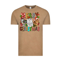 Vintage Coffee Merry christmas cats Vintage Tee - FaDigitalArtStudio