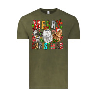 Vintage Olive Merry christmas cats Vintage Tee - FaDigitalArtStudio