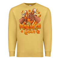 Antique Gold Pumpkin queen Fall black girl sneakers Premium Sweatshirt - RanaPortraitStore