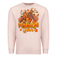 Pale Pink Pumpkin queen Fall black girl sneakers Premium Sweatshirt - RanaPortraitStore