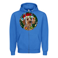 True Royal Cockapoo Christmas Zipper Hoodie - RanaPortraitStore