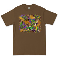 Cacao mardi gras plaid purple glitter background Premium Tee - FaDigitalArtStudio