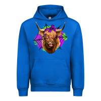 Cobalt halloween highland cow Urban Hoodie - Jasminsmagicworld