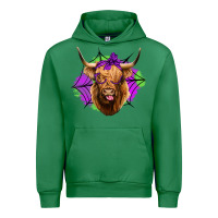 Emerald halloween highland cow Urban Hoodie - Jasminsmagicworld