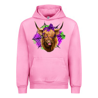 Fuchsia Pink halloween highland cow Urban Hoodie - Jasminsmagicworld