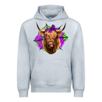 Heather Grey halloween highland cow Urban Hoodie - Jasminsmagicworld