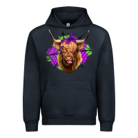 Navy halloween highland cow Urban Hoodie - Jasminsmagicworld