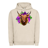 Pigment French Oak halloween highland cow Urban Hoodie - Jasminsmagicworld