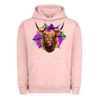 Pigment Salmon halloween highland cow Urban Hoodie - Jasminsmagicworld