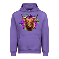 Tulip halloween highland cow Urban Hoodie - Jasminsmagicworld