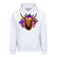 White halloween highland cow Urban Hoodie - Jasminsmagicworld