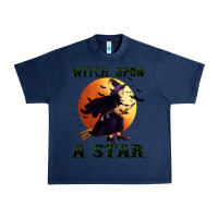Navy witch upon a star Urban Heavy Tee - BundleAndBundleShop