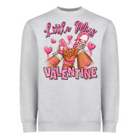Heather Grey Little miss Valentine afro kid sneakers Heavyweight Sweatshirt - RanaPortraitStore