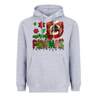 Heather Grey merry pawmas christmas bulldog Heavyweight Hoodie - Jasminsmagicworld