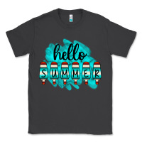 Smoke Hello Summer Serape Turquoise Classic Tee - CowCowDesign
