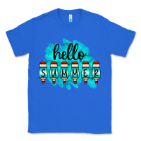 True Royal Hello Summer Serape Turquoise Classic Tee - CowCowDesign