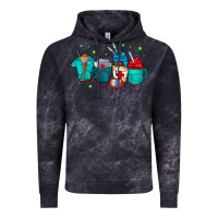 Cloud Black nurse drink coffee Vintage Hoodie - CowhideDigitalArt