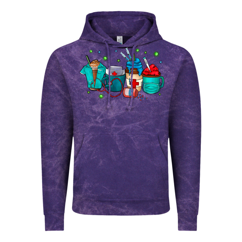 Nurse Drink Coffee Vintage Hoodie by CowhideDigitalArt | Teevron