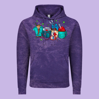 Nurse Drink Coffee Vintage Hoodie Designed By Cowhidedigitalart