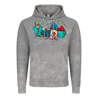 Cloud Rock nurse drink coffee Vintage Hoodie - CowhideDigitalArt