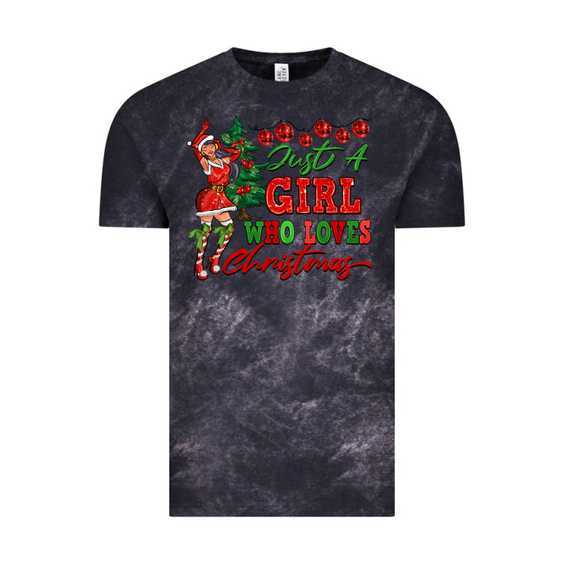 Just A Girl Who Loves Christmas Vintage Tee by FaDigitalArtStudio | Teevron