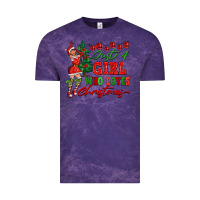 Cloud Purple Just A Girl Who Loves Christmas Vintage Tee - FaDigitalArtStudio