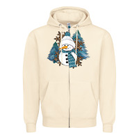 Sandshell Snowman Winter Zipper Hoodie - RanaPortraitStore