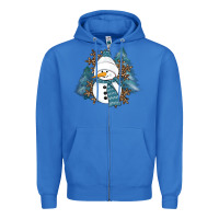 True Royal Snowman Winter Zipper Hoodie - RanaPortraitStore