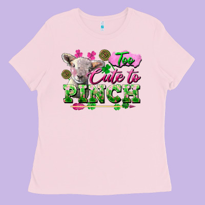 Too Cute To Pinch Ladies Tee Designed By Fadigitalartstudio