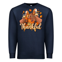 Navy Thankful black girl sneakers Premium Sweatshirt - RanaPortraitStore