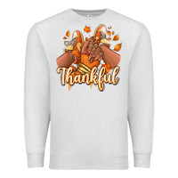 Oatmeal Heather Thankful black girl sneakers Premium Sweatshirt - RanaPortraitStore