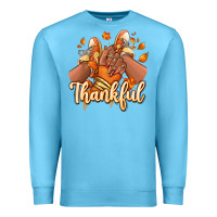 Ocean Blue Thankful black girl sneakers Premium Sweatshirt - RanaPortraitStore