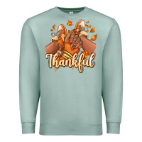 Seafoam Thankful black girl sneakers Premium Sweatshirt - RanaPortraitStore