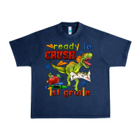 Navy ready to crush 1st grade Urban Heavy Tee - BundleAndBundleShop