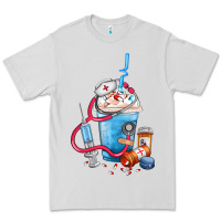 Dove Grey Nurse frappe coffee Premium Tee - FaDigitalArtStudio