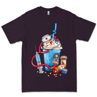Plum Nurse frappe coffee Premium Tee - FaDigitalArtStudio